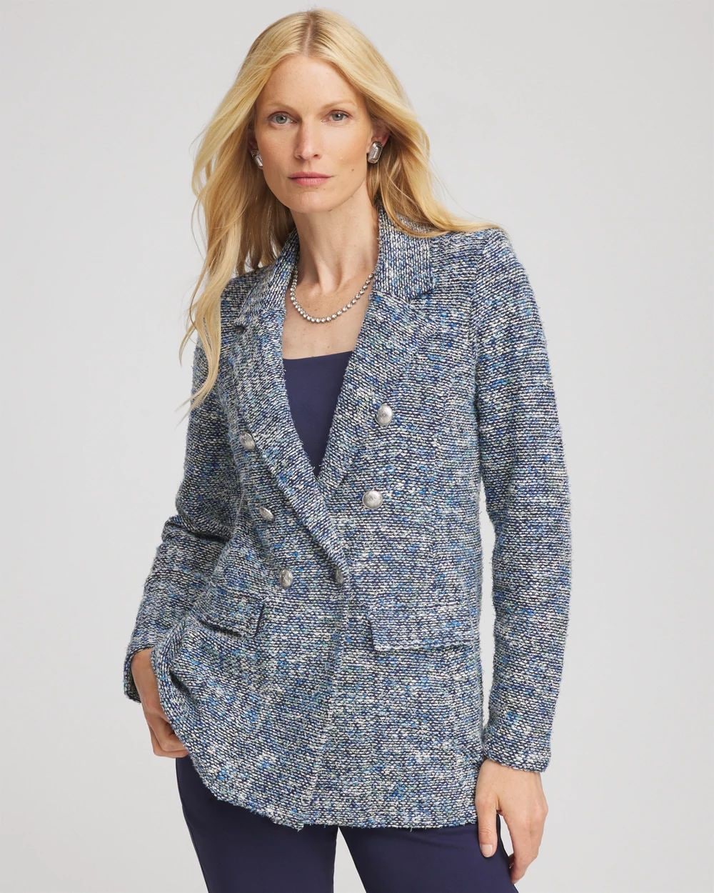 Tweed Double-Breasted Blazer | Chico's Tweed Double-Breasted Blazer | Chico's